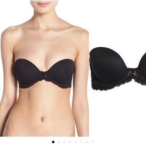 NWOT Natori Feather Lace Strapless Bra